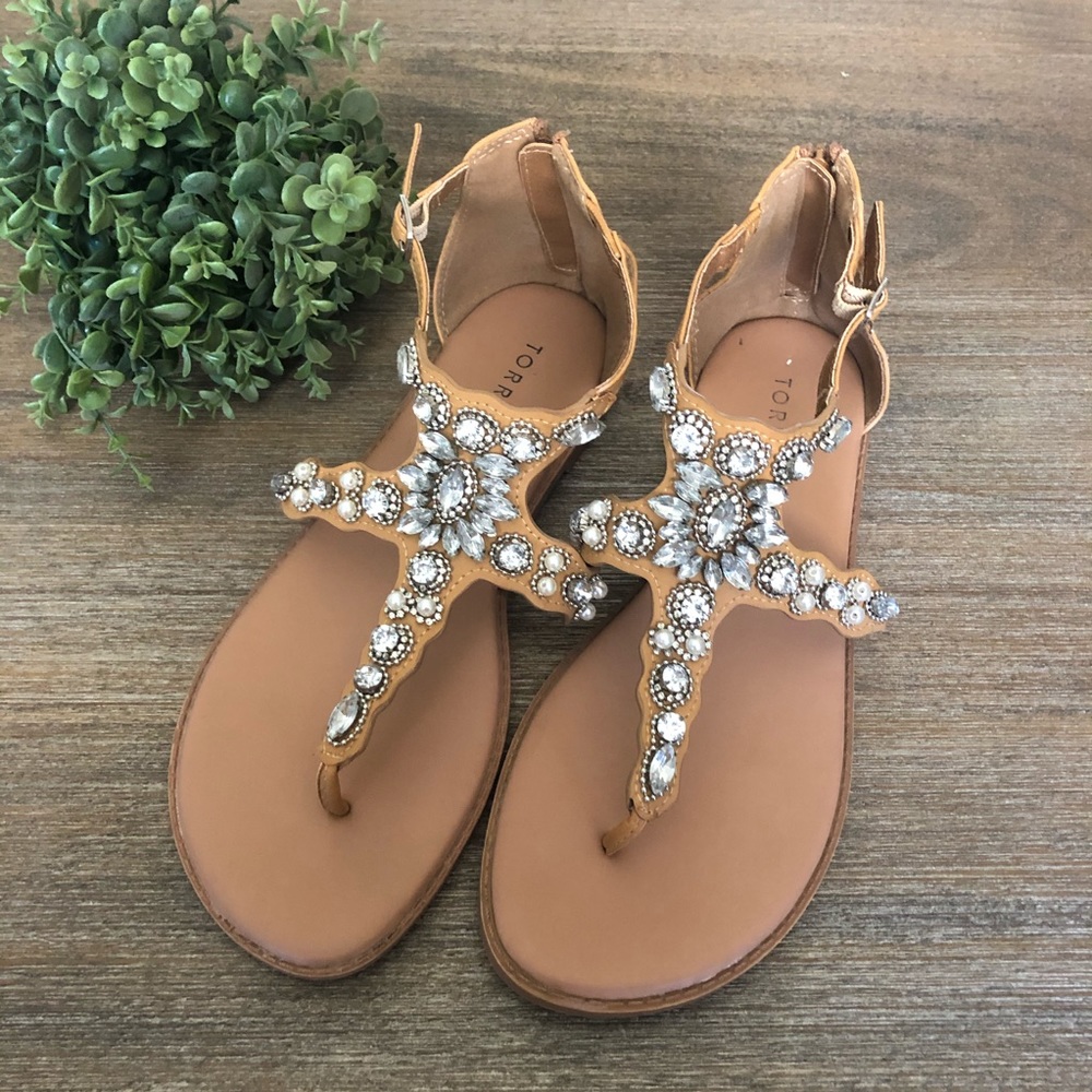 COPY - Torrid sandals 9 gladiator rhinestone